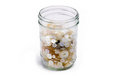 Free Mason Jar Full Of Buttons Stock Photography - 868722