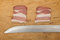 Free Bits Of Bacon And Knife Royalty Free Stock Photo - 8601105