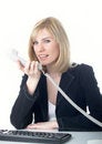 Free The Girl Speaks On The Phone Stock Photography - 8629142