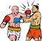 Free Boxer Connecting A Punch Royalty Free Stock Photography - 8623157