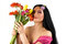 Free Beautiful Spring Woman With Flowers Royalty Free Stock Photos - 8623998