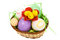Free Easter Basket With Eggs And Chicken Royalty Free Stock Images - 8624659