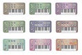 Free Vintage Retro Keyboards Icons Royalty Free Stock Photos - 8637658