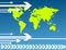 Free World Map With Arrows Royalty Free Stock Photography - 8630407