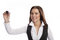 Free Business Woman Hoding Marker Royalty Free Stock Images - 8635279