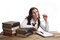 Free Business Woman Thinking Stock Image - 8635561
