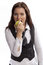 Free Business Woman Eating Apple Stock Photos - 8635693