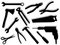 Free Tools Silhouettes Stock Images - 8635904