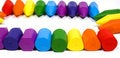 Free Close Up A Rectangular Double Rainbow Stock Photography - 8641962