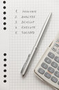 Free Elegant Silver Pen And Scientific Calculator Royalty Free Stock Images - 8643789