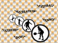 Free Sport Silhouettes Stock Image - 8647231