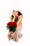 Free Woman With Hat And Roses. Stock Photo - 8641420