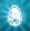 Free Easter Egg With Blue Pattern Stock Photo - 8649340