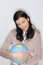 Free Woman With Globe Royalty Free Stock Image - 8653466