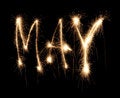 Free Month May Sparkler Royalty Free Stock Photography - 8666757