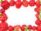 Free Ripe Strawberries Forming Frame Stock Photography - 8692312