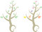 Free Set Of Two: Trees In Spring/summer + Fall/autumn Stock Image - 8701391