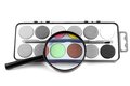 Free Magic Magnifying Lens And Paints Stock Photo - 8730560