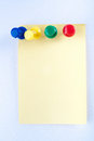 Free Post-it Note With Pin Stock Image - 8743391
