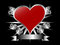 Free Silver And Red Hearts Floral Backround Stock Images - 8742334