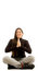 Free Young Beautiful Female Sitting With Praying Hands Stock Photography - 8766582