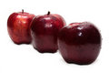 Free Three Red Apples, In Droplet Grow Insulated Stock Photo - 8775780