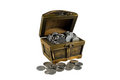 Free Chest With Coins Royalty Free Stock Photo - 8781545