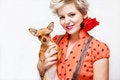 Free Woman And Pet Royalty Free Stock Images - 8791839