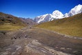 Free Hikers On Trail In High Andes Stock Images - 8796834