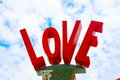 Free Love Letters In Red Royalty Free Stock Photography - 886487