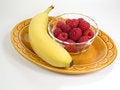 Free Raspberries & Banana Royalty Free Stock Photography - 886957