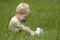 Free Little Boy In The Grass Stock Images - 885494