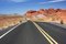 Free Road Through Valley Of Fire, Nevada Royalty Free Stock Photography - 8803857