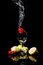 Free Fruit Falling Into Water Royalty Free Stock Images - 8821669