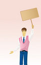 Free Man With A Bulletin Board Royalty Free Stock Photos - 8830918