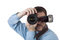 Free Man Shooting Portrait With Digital Camera Stock Photos - 8840833