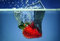 Free Strawberry In Water Royalty Free Stock Images - 8855269