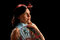 Free Young Woman With Spanish Fan Stock Images - 8879754