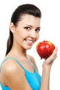Free Female And Apple Royalty Free Stock Images - 8895869