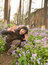 Free Chinese Girl Squatting In The Flowers Royalty Free Stock Images - 8905879