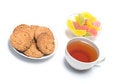 Free Fruit Candy, Oats Cookies Royalty Free Stock Image - 8913786