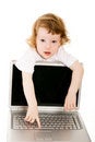 Free Baby And Laptop Stock Images - 8925194