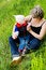 Free Playing With Grandmother Royalty Free Stock Images - 8924699