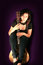 Free Beautiful Young Woman With Acoustic Guitar Royalty Free Stock Photography - 8929387