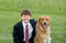 Free Boy With His Dog Royalty Free Stock Photo - 8929535