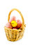 Free Small Basket With Eggs And A Eastern Chicken Royalty Free Stock Photo - 8931935