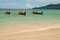 Free Three Wooden Boats At The Beach Stock Image - 8932681