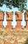 Free Merlons Of Red Brick Wall Royalty Free Stock Photography - 8934787