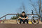 Free Bmx Rider Sitting At Skate Park Royalty Free Stock Photos - 8938108