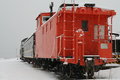 Free Caboose In The Snow Royalty Free Stock Image - 8953046